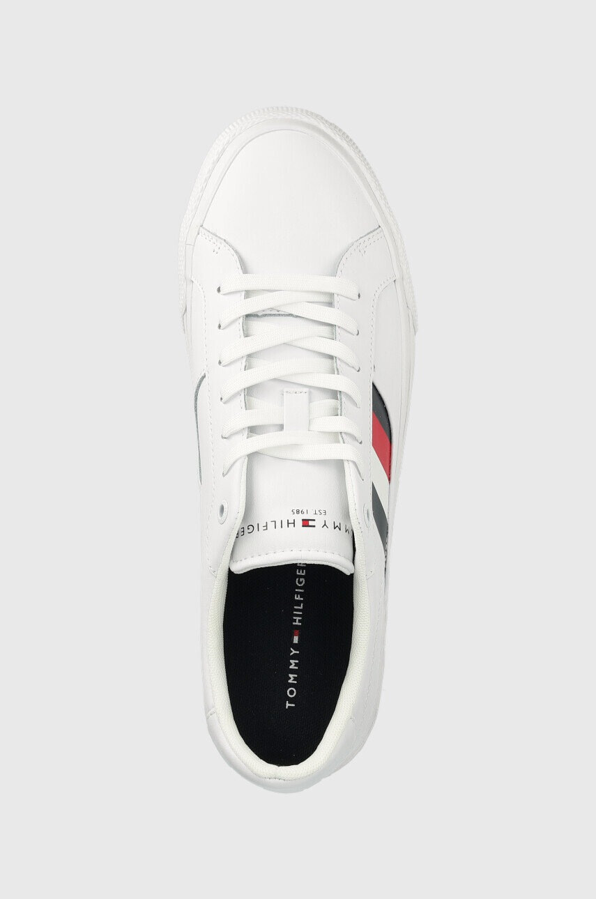 Tommy Hilfiger Кожени маратонки Core Stripes Vulc - Pepit.bg
