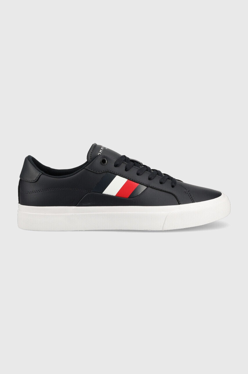 Tommy Hilfiger Кожени маратонки Core Stripes Vulc - Pepit.bg