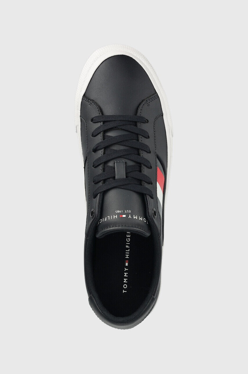 Tommy Hilfiger Кожени маратонки Core Stripes Vulc - Pepit.bg