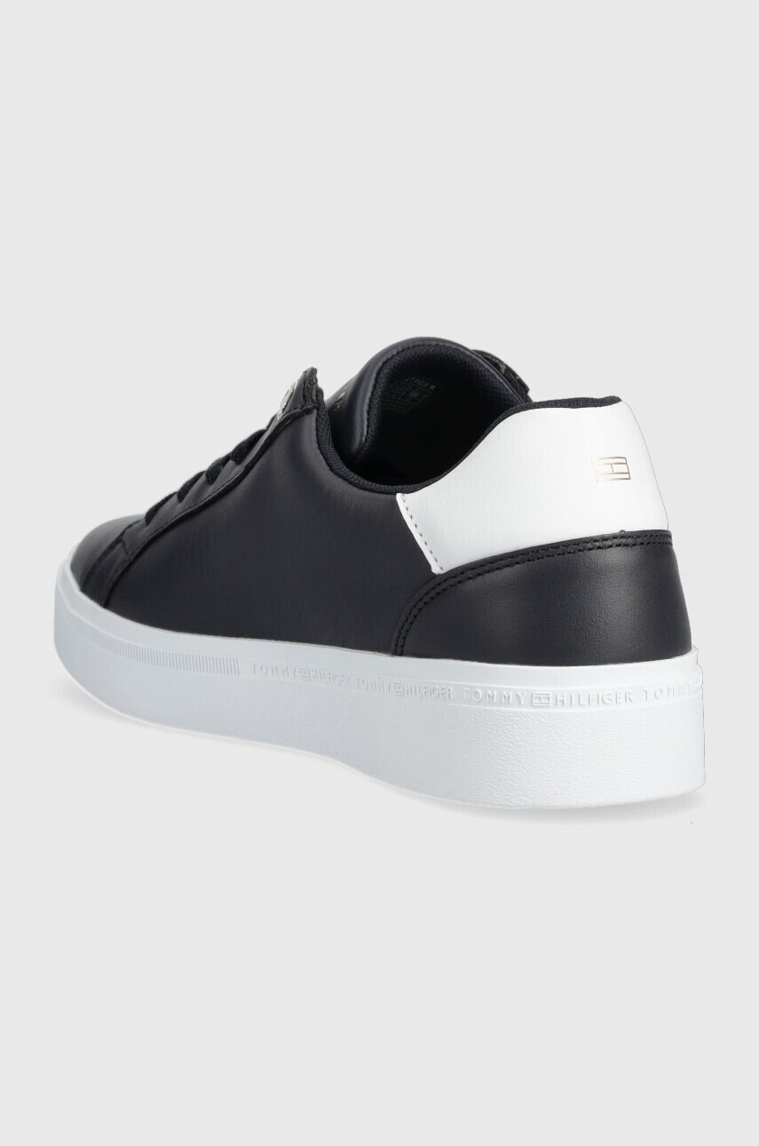 Tommy Hilfiger Кожени маратонки CORP WEBBING SNEAKER в тъмносиньо FW0FW07379 - Pepit.bg
