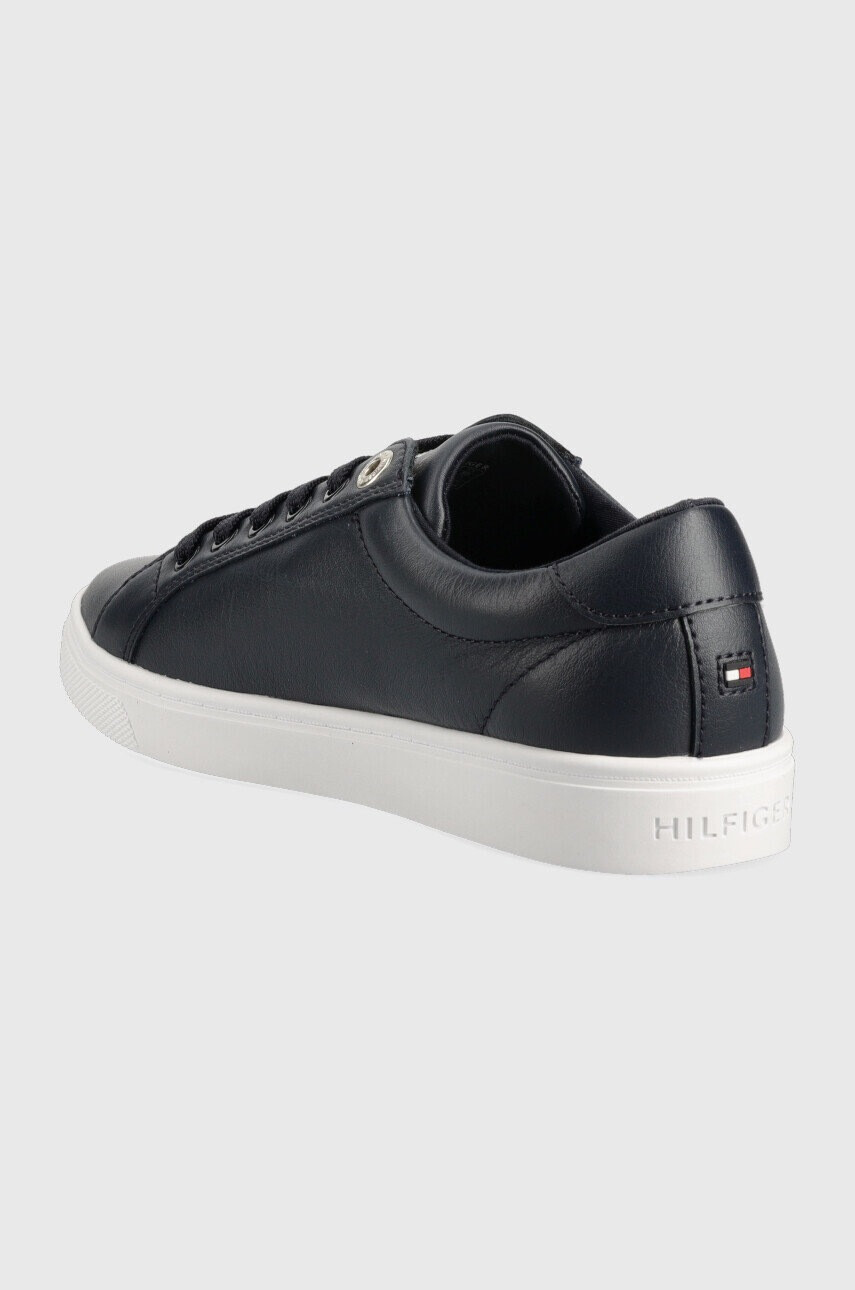 Tommy Hilfiger Кожени маратонки Corporate Tommy Cupsole в тъмносиньо - Pepit.bg