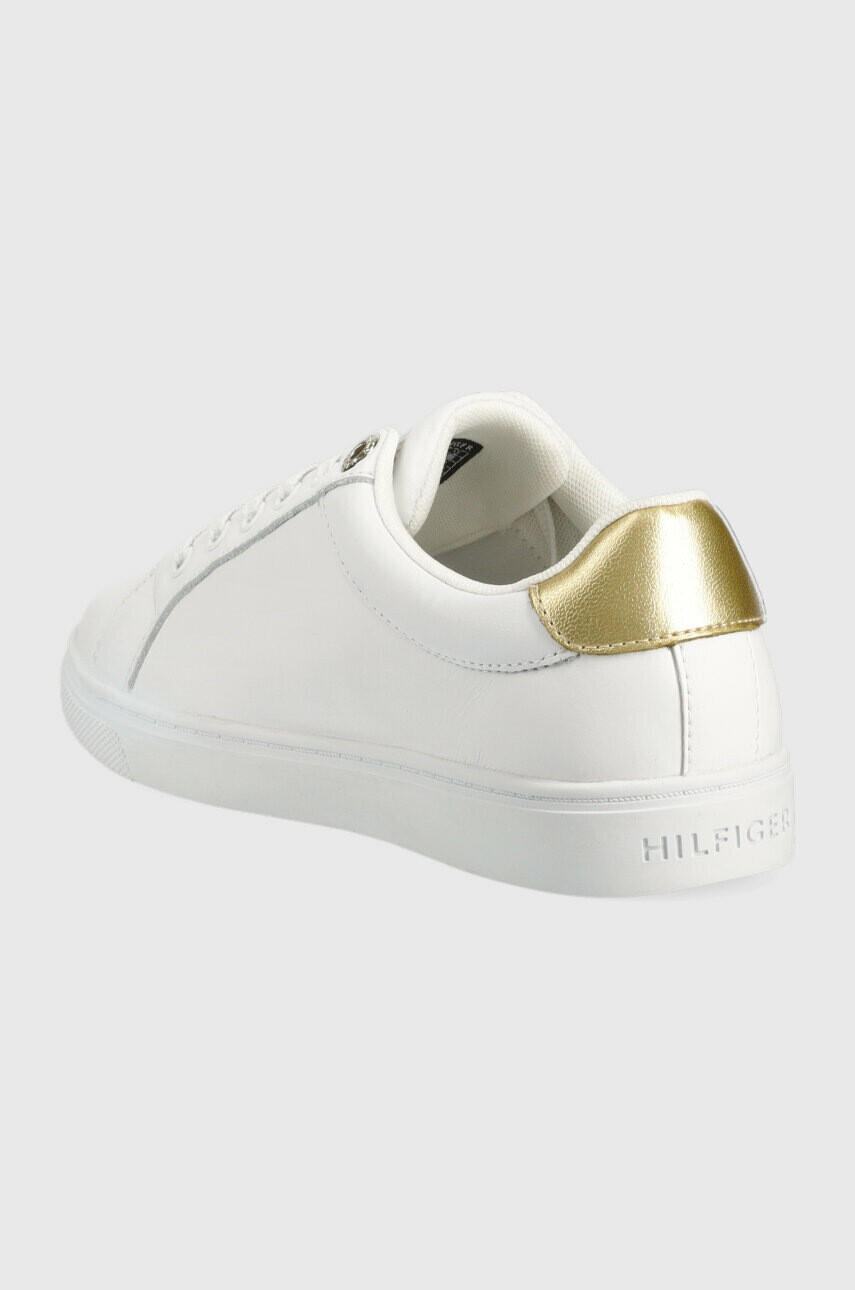 Tommy Hilfiger Кожени маратонки CORPORATE WEBBING SNEAKER в бяло FW0FW07117 - Pepit.bg