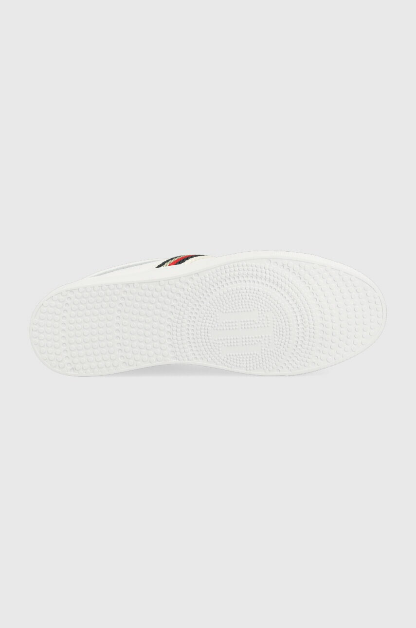 Tommy Hilfiger Кожени маратонки CORPORATE WEBBING SNEAKER в бяло FW0FW07117 - Pepit.bg