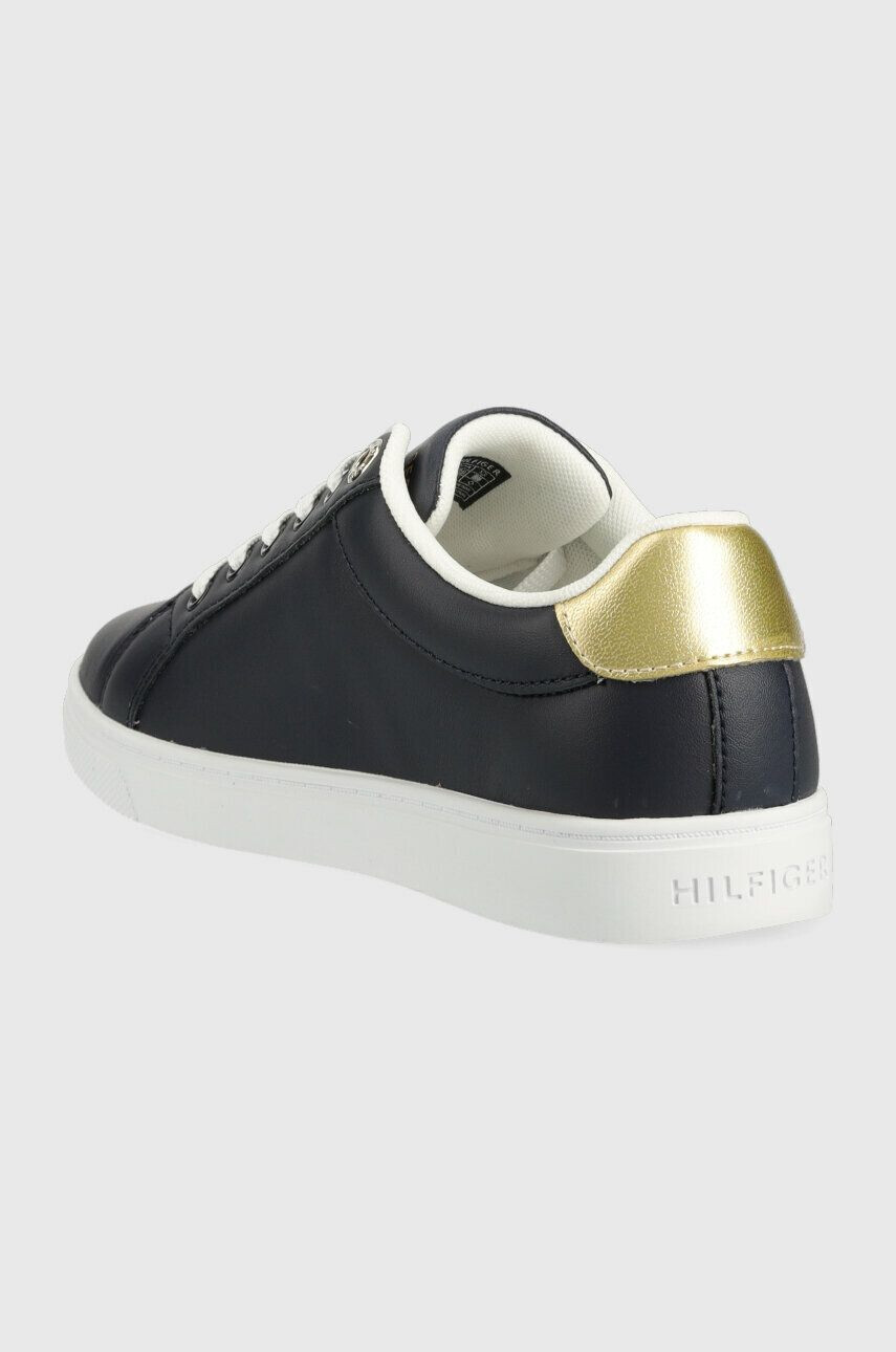 Tommy Hilfiger Кожени маратонки CORPORATE WEBBING SNEAKER в тъмносиньо FW0FW07117 - Pepit.bg