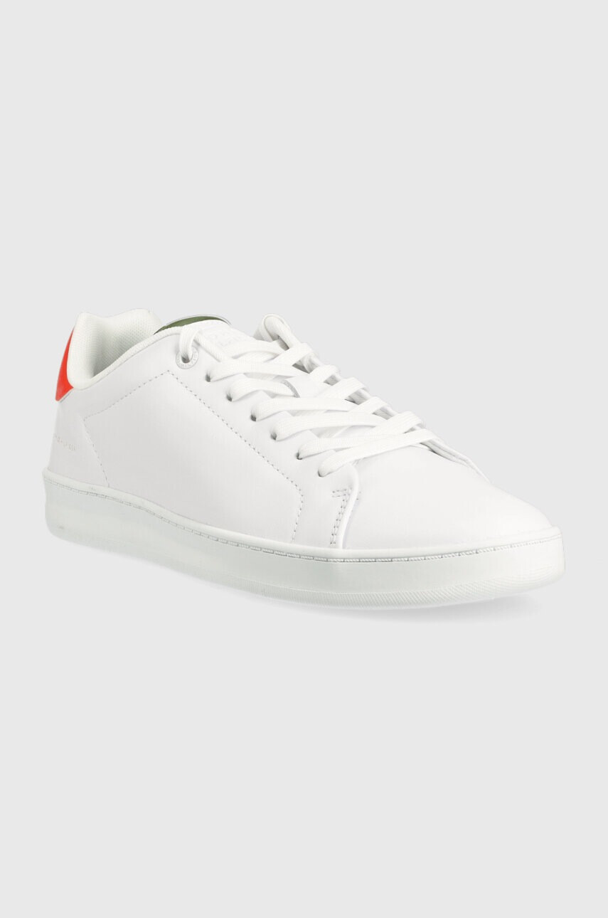 Tommy Hilfiger Кожени маратонки COURT SNEAKER LEATHER CUP в бяло - Pepit.bg