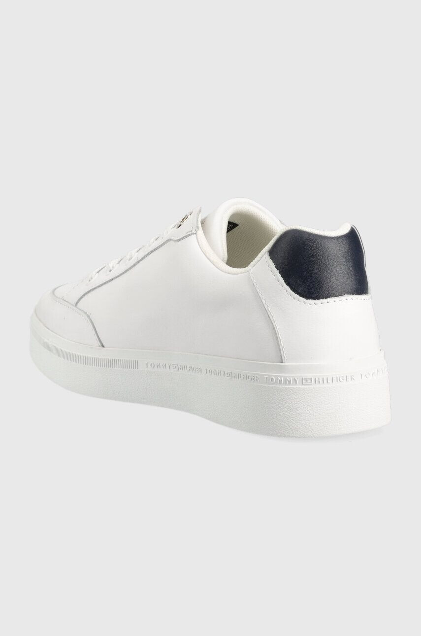 Tommy Hilfiger Кожени маратонки COURT SNEAKER WITH WEBBING в бяло FW0FW07106 - Pepit.bg