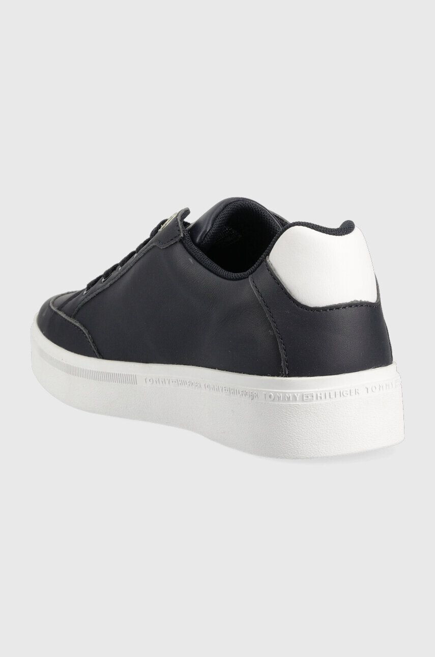 Tommy Hilfiger Кожени маратонки COURT SNEAKER WITH WEBBING в тъмносиньо FW0FW07106 - Pepit.bg