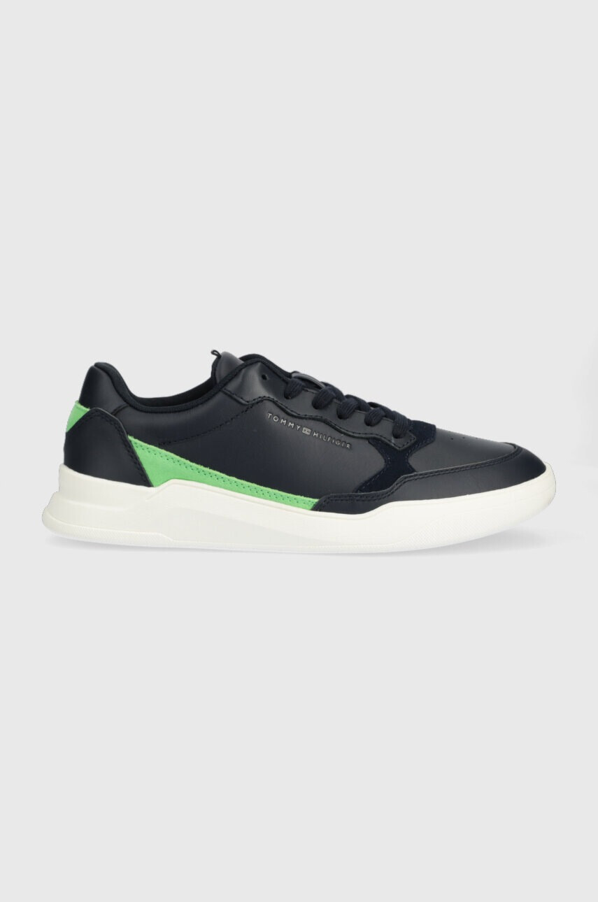 Tommy Hilfiger Кожени маратонки ELEVATED CUPSOLE LEATHER в тъмносиньо FM0FM04490 - Pepit.bg