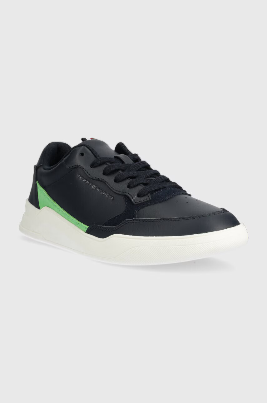 Tommy Hilfiger Кожени маратонки ELEVATED CUPSOLE LEATHER в тъмносиньо FM0FM04490 - Pepit.bg
