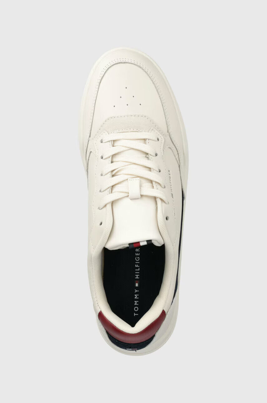 Tommy Hilfiger Кожени маратонки ELEVATED CUPSOLE LEATHER в бяло FM0FM04490 - Pepit.bg