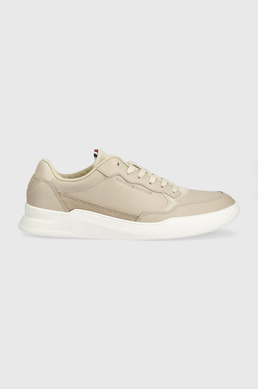 Tommy Hilfiger Кожени маратонки ELEVATED CUPSOLE LEATHER в бежово FM0FM04490 - Pepit.bg