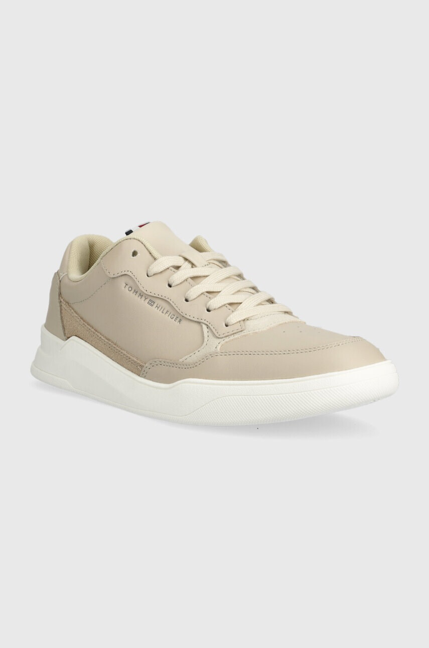 Tommy Hilfiger Кожени маратонки ELEVATED CUPSOLE LEATHER в бежово FM0FM04490 - Pepit.bg