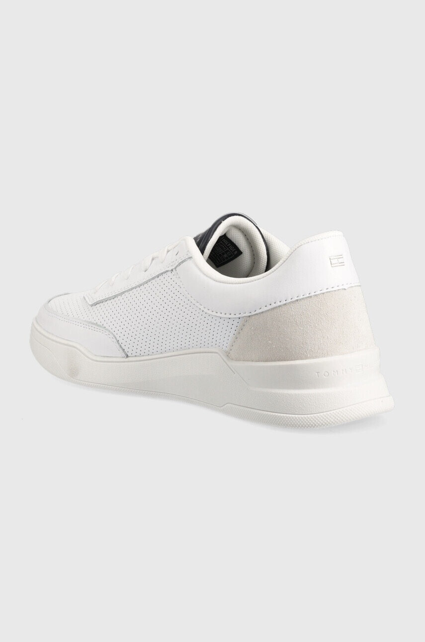 Tommy Hilfiger Кожени маратонки Elevated Cupsole Perf в бяло - Pepit.bg