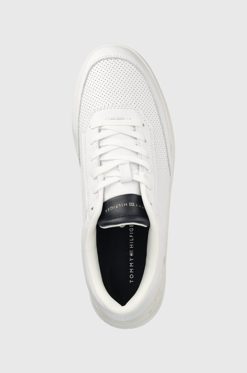 Tommy Hilfiger Кожени маратонки Elevated Cupsole Perf в бяло - Pepit.bg