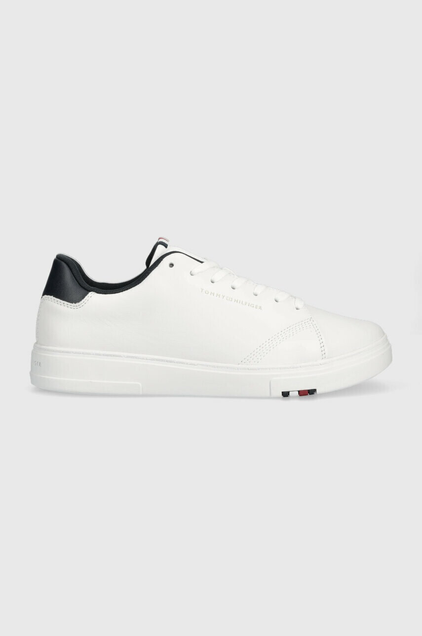 Tommy Hilfiger Кожени маратонки ELEVATED RBW CUPSOLE LEATHER в бяло FM0FM04487 - Pepit.bg