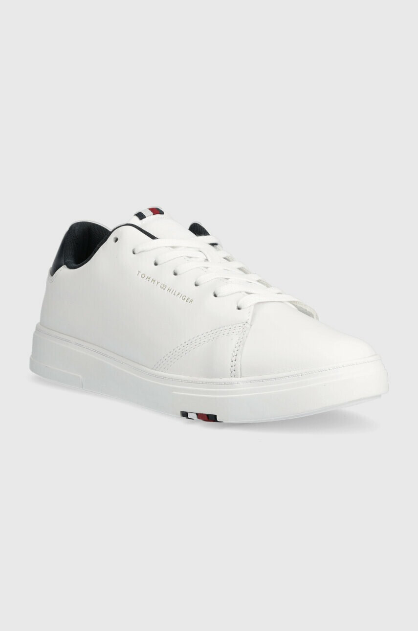 Tommy Hilfiger Кожени маратонки ELEVATED RBW CUPSOLE LEATHER в бяло FM0FM04487 - Pepit.bg