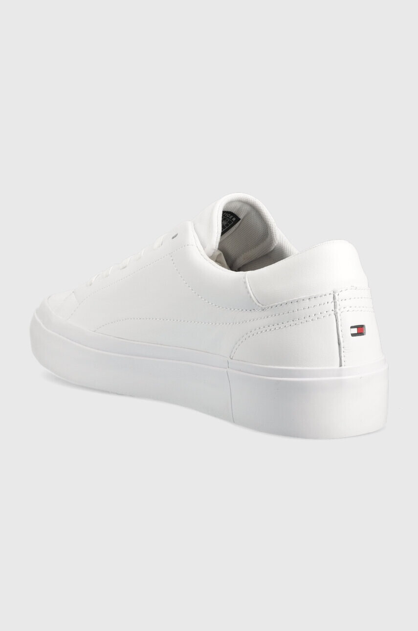 Tommy Hilfiger Кожени маратонки ELEVATED VULC LEATHER LOW в бяло FM0FM04418 - Pepit.bg