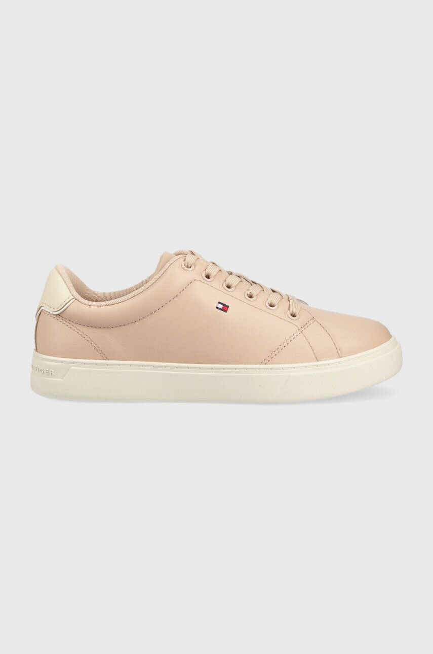 Tommy Hilfiger Кожени маратонки ESSENTIAL COURT SNEAKER в бежово FW0FW07427 - Pepit.bg