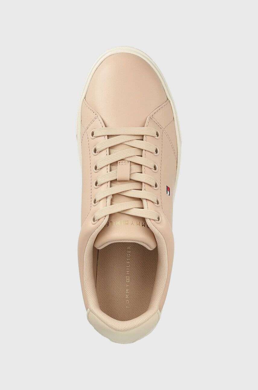 Tommy Hilfiger Кожени маратонки ESSENTIAL COURT SNEAKER в бежово FW0FW07427 - Pepit.bg