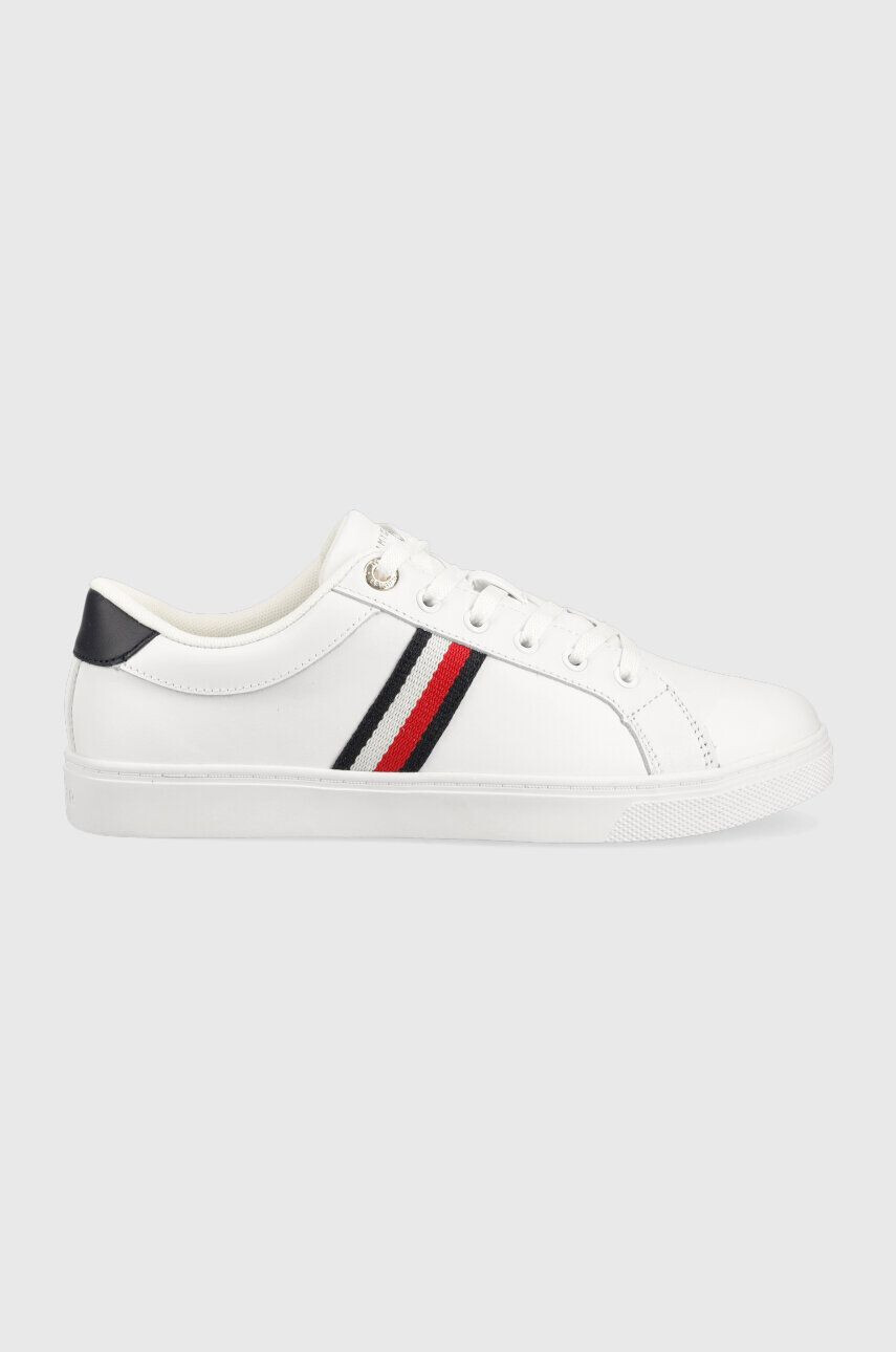 Tommy Hilfiger Кожени маратонки ESSENTIAL WEBBING CUPSOLE в бяло FW0FW07378 - Pepit.bg