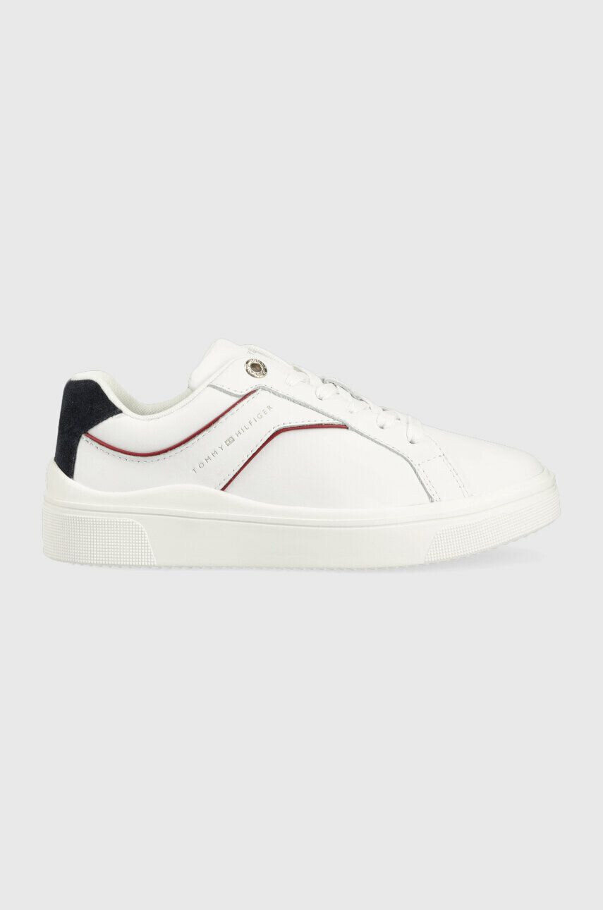 Tommy Hilfiger Кожени маратонки FEMININE COURT SNEAKER в бяло FW0FW07122 - Pepit.bg