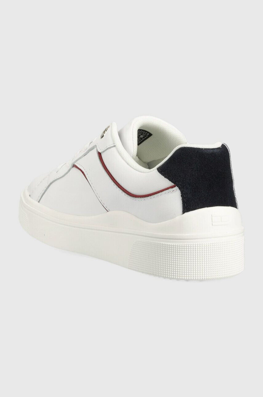 Tommy Hilfiger Кожени маратонки FEMININE COURT SNEAKER в бяло FW0FW07122 - Pepit.bg