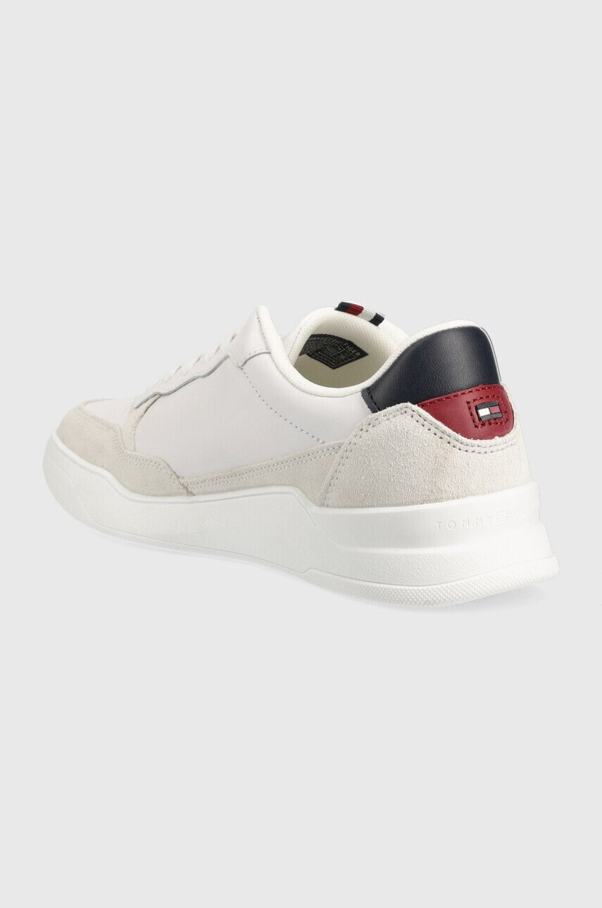 Tommy Hilfiger Кожени маратонки FM0FM04358 ELEVATED CUPSOLE LEATHER MIX в бяло - Pepit.bg