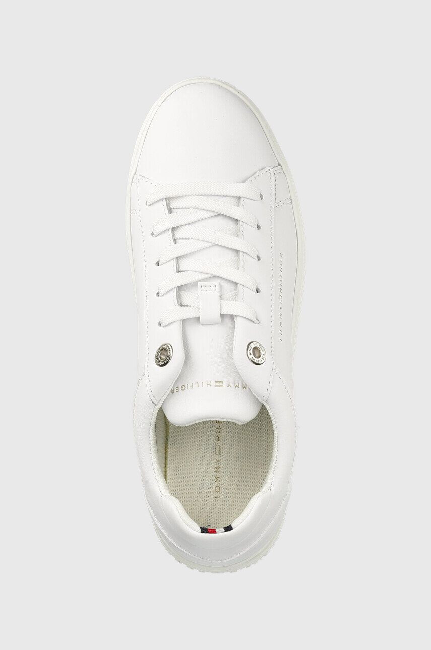 Tommy Hilfiger Кожени маратонки Fw0fw06511 Feminine Elevated Sneaker в бяло - Pepit.bg