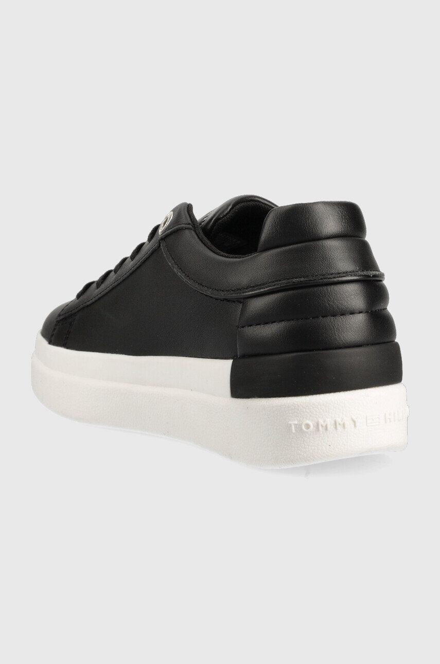 Tommy Hilfiger Кожени маратонки Fw0fw06511 Feminine Elevated Sneaker в черно - Pepit.bg