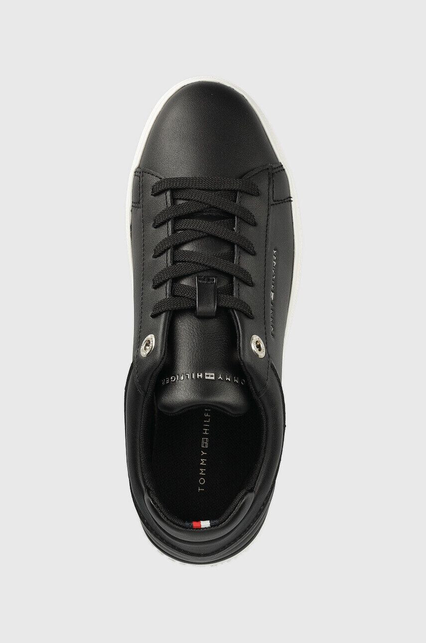 Tommy Hilfiger Кожени маратонки Fw0fw06511 Feminine Elevated Sneaker в черно - Pepit.bg