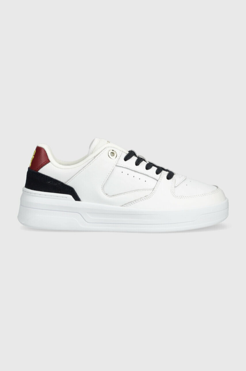 Tommy Hilfiger Кожени маратонки LEATHER BASKET SNEAKER в бяло - Pepit.bg