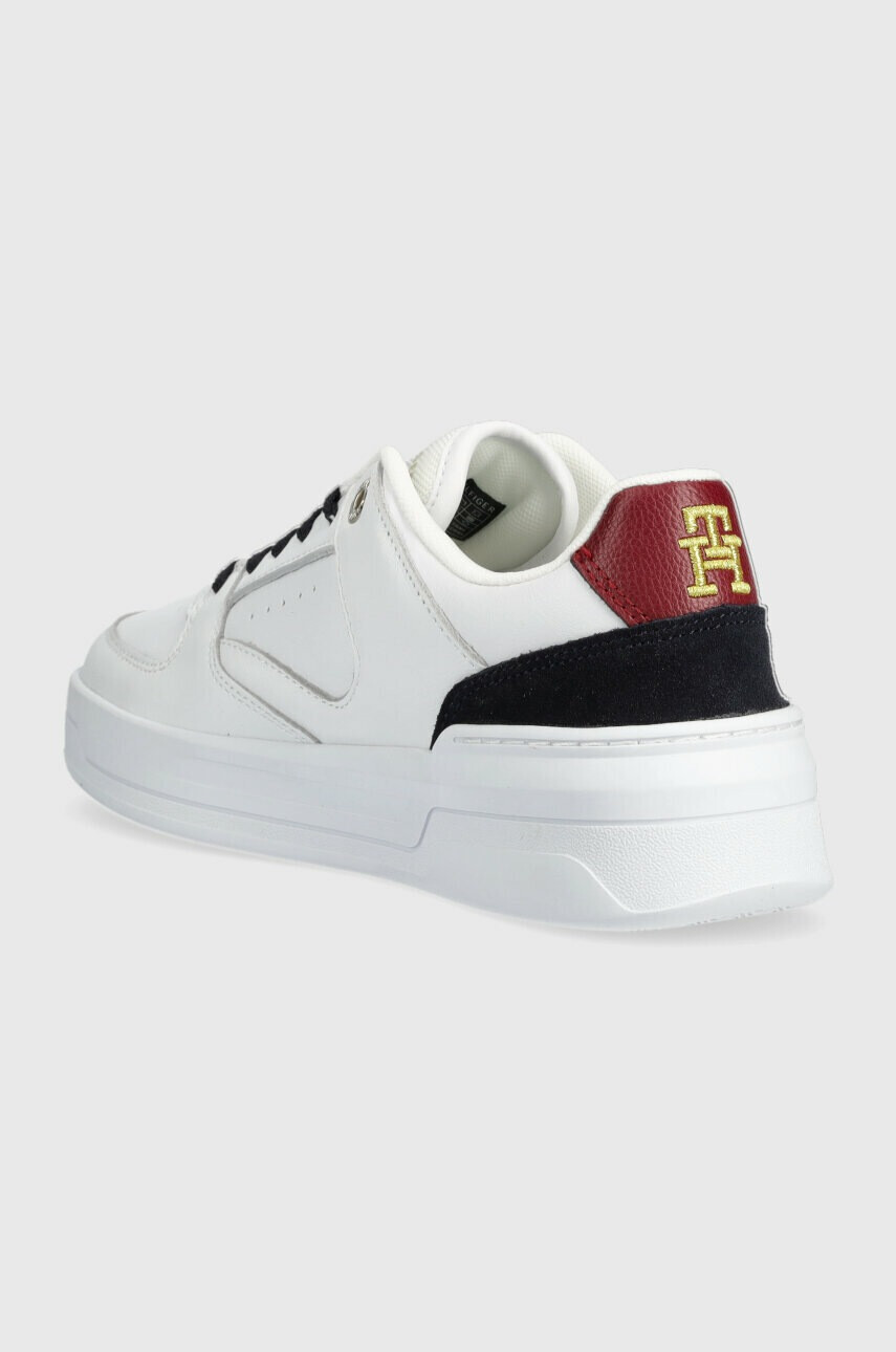 Tommy Hilfiger Кожени маратонки LEATHER BASKET SNEAKER в бяло - Pepit.bg