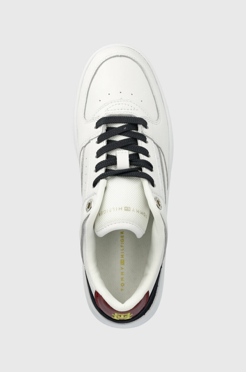 Tommy Hilfiger Кожени маратонки LEATHER BASKET SNEAKER в бяло - Pepit.bg