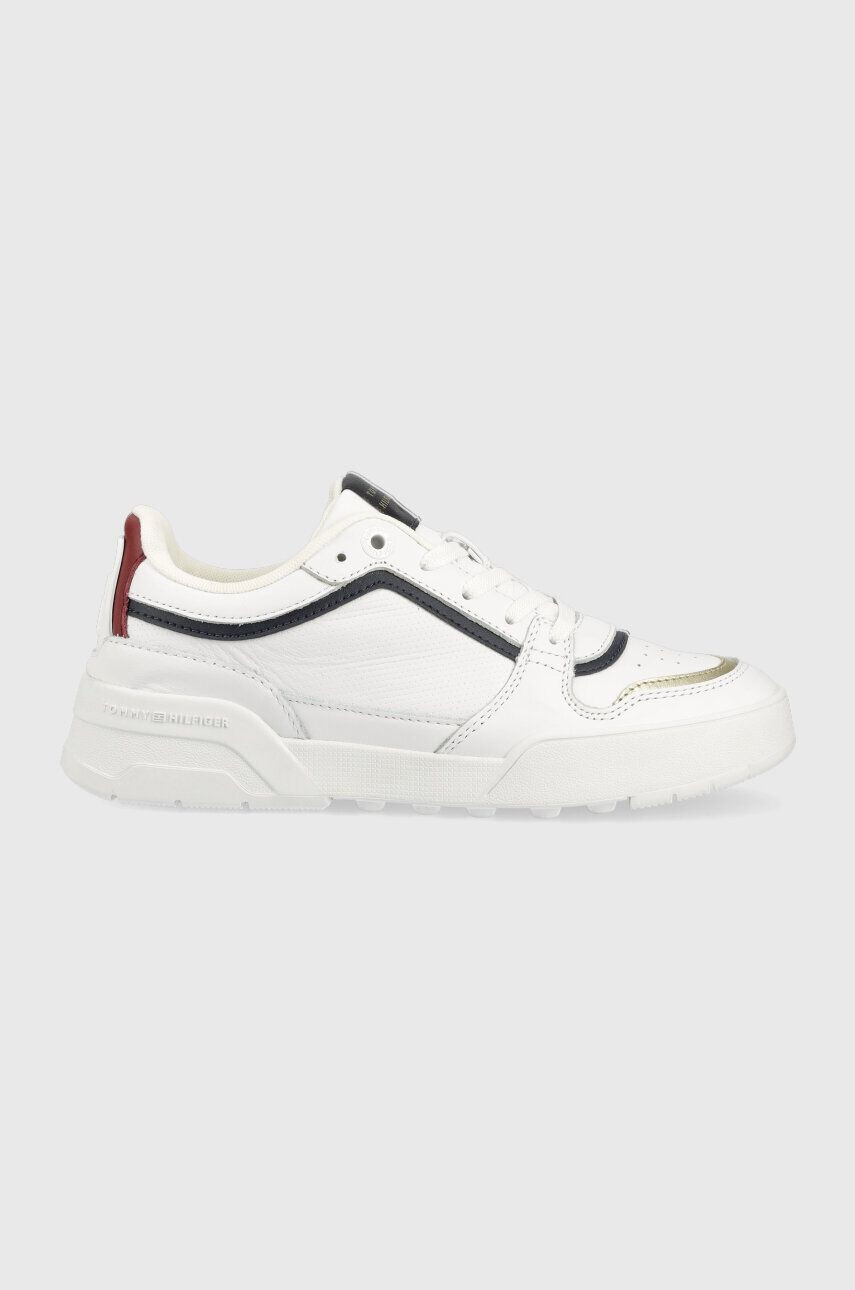 Tommy Hilfiger Кожени маратонки LOW TH BASKET SNEAKER в бежово - Pepit.bg