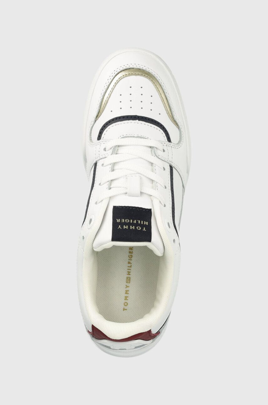 Tommy Hilfiger Кожени маратонки LOW TH BASKET SNEAKER в бежово - Pepit.bg