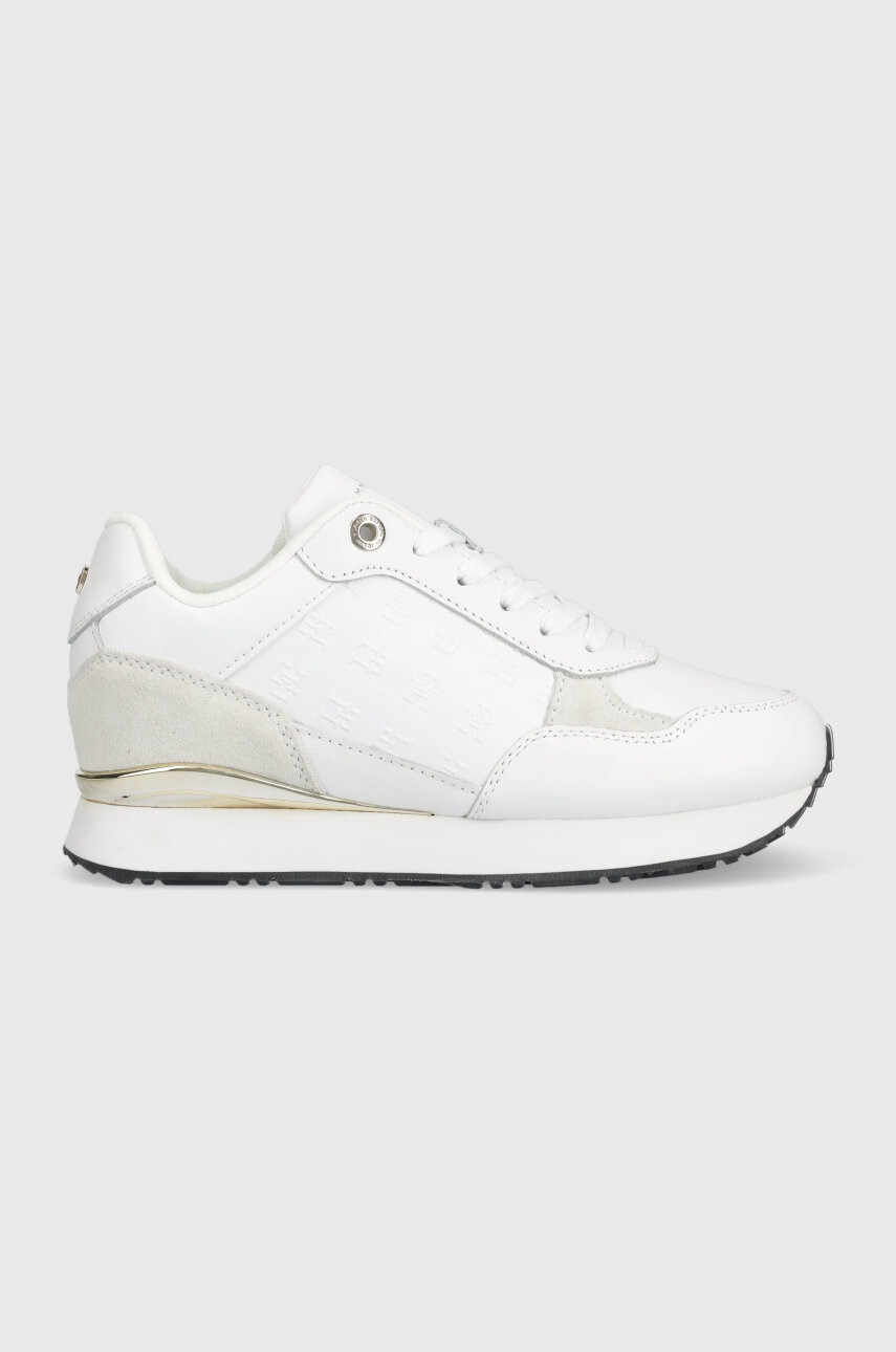 Tommy Hilfiger Кожени маратонки Metallic Monogram Emboss Sneaker - Pepit.bg