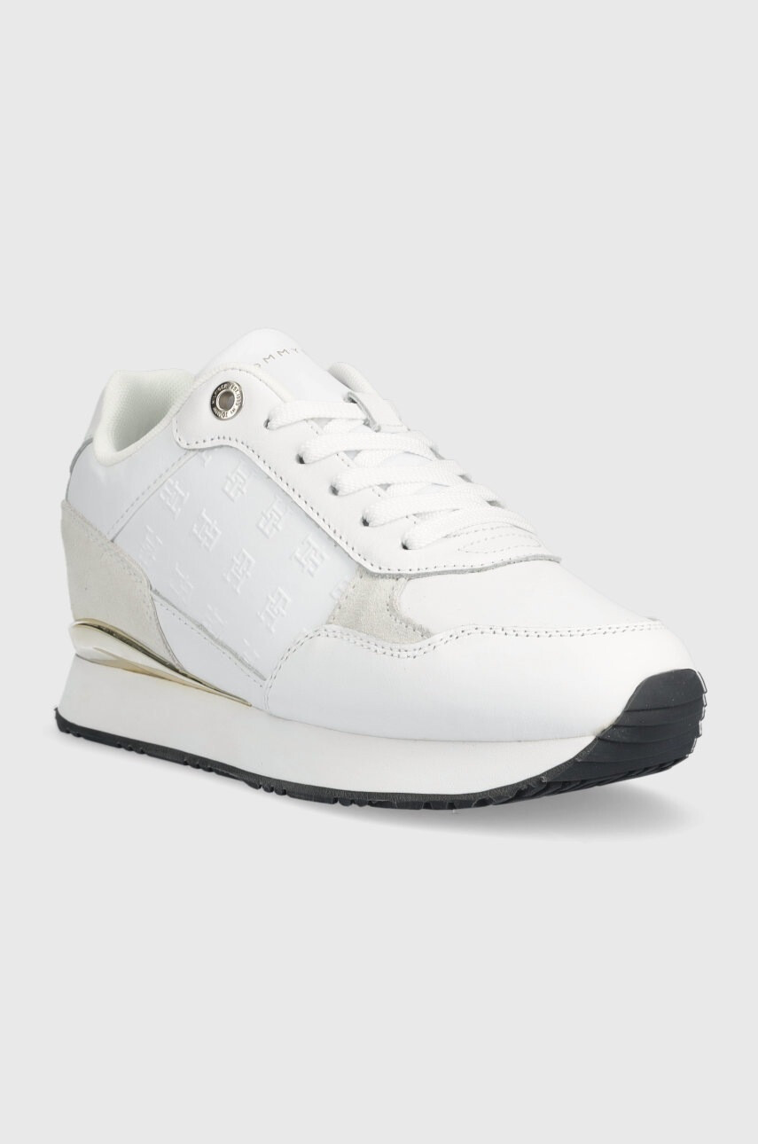 Tommy Hilfiger Кожени маратонки Metallic Monogram Emboss Sneaker - Pepit.bg