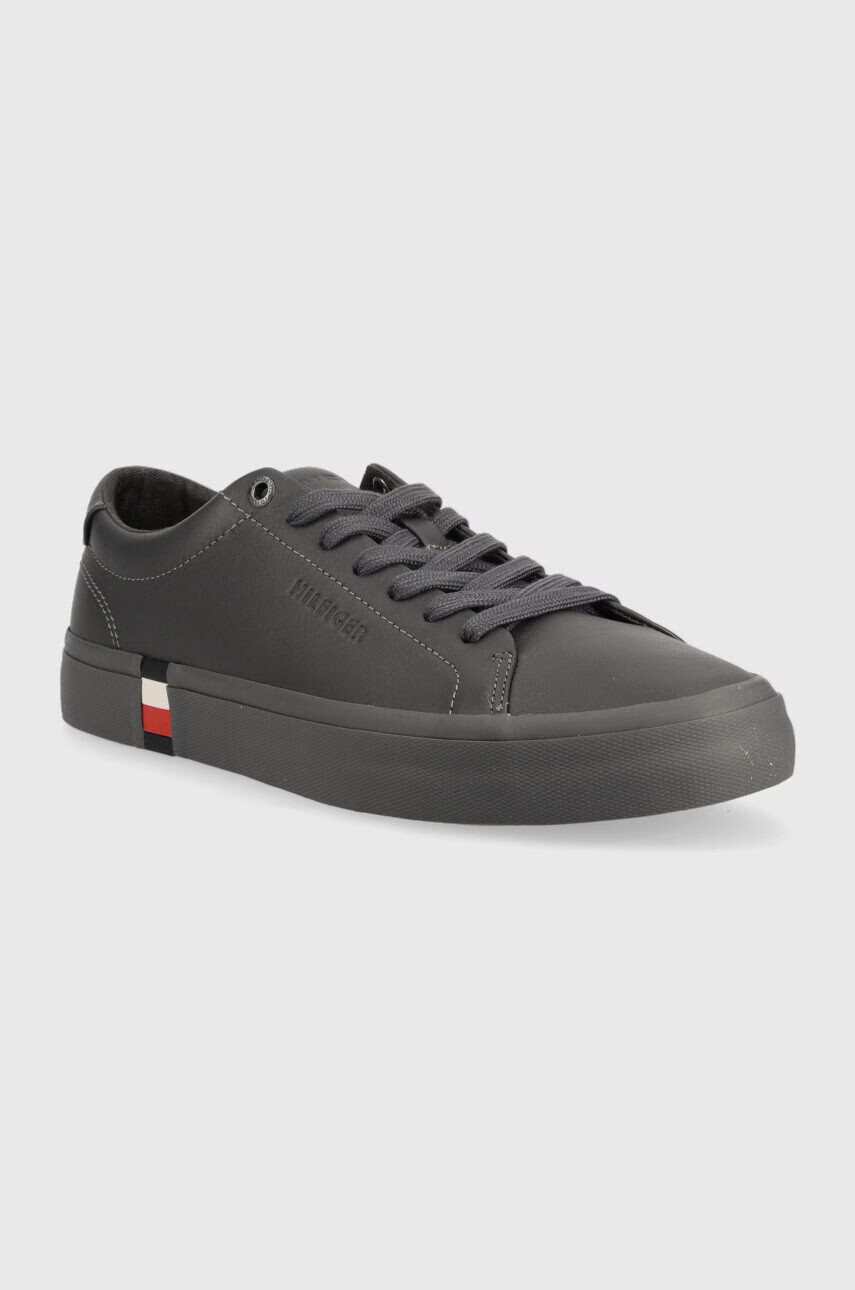 Tommy Hilfiger Кожени маратонки Modern Vulc Corporate в сиво - Pepit.bg