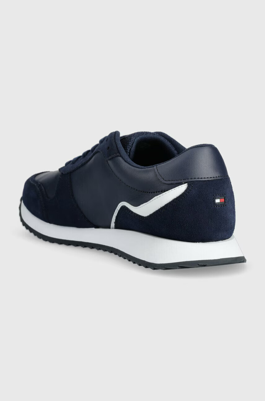 Tommy Hilfiger Кожени маратонки RUNNER EVO LEATHER в бяло FM0FM04479 - Pepit.bg