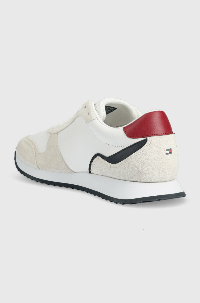 Tommy Hilfiger Кожени маратонки RUNNER EVO LEATHER в бяло FM0FM04479 - Pepit.bg