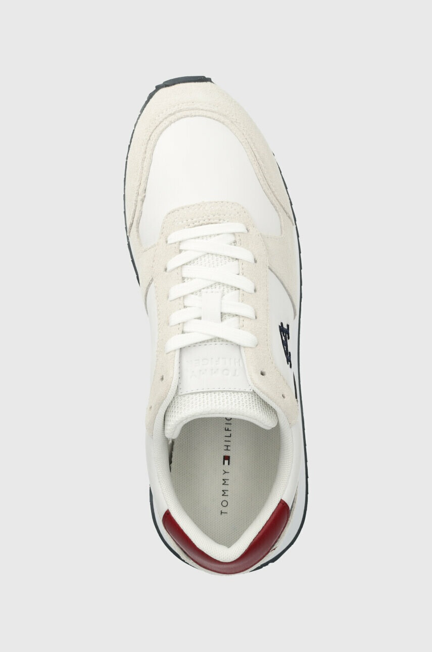 Tommy Hilfiger Кожени маратонки RUNNER EVO LEATHER в бяло FM0FM04479 - Pepit.bg