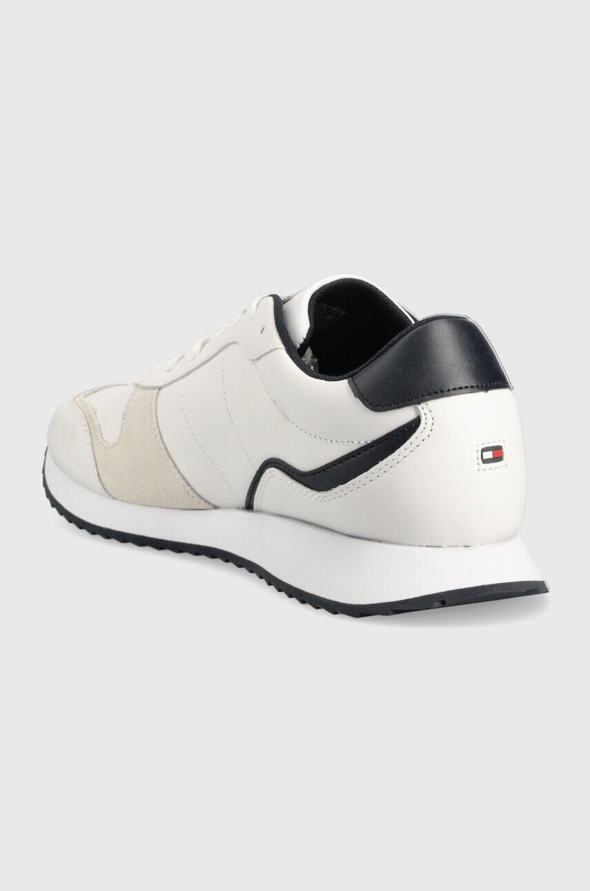Tommy Hilfiger Кожени маратонки RUNNER EVO LEATHER в бяло FM0FM04714 - Pepit.bg