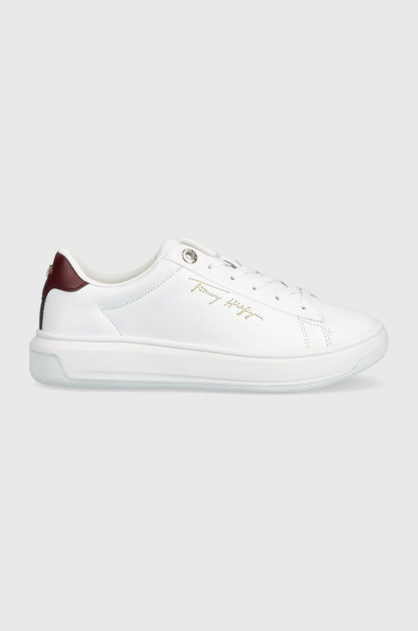 Tommy Hilfiger Кожени маратонки Signature Court Sneaker - Pepit.bg