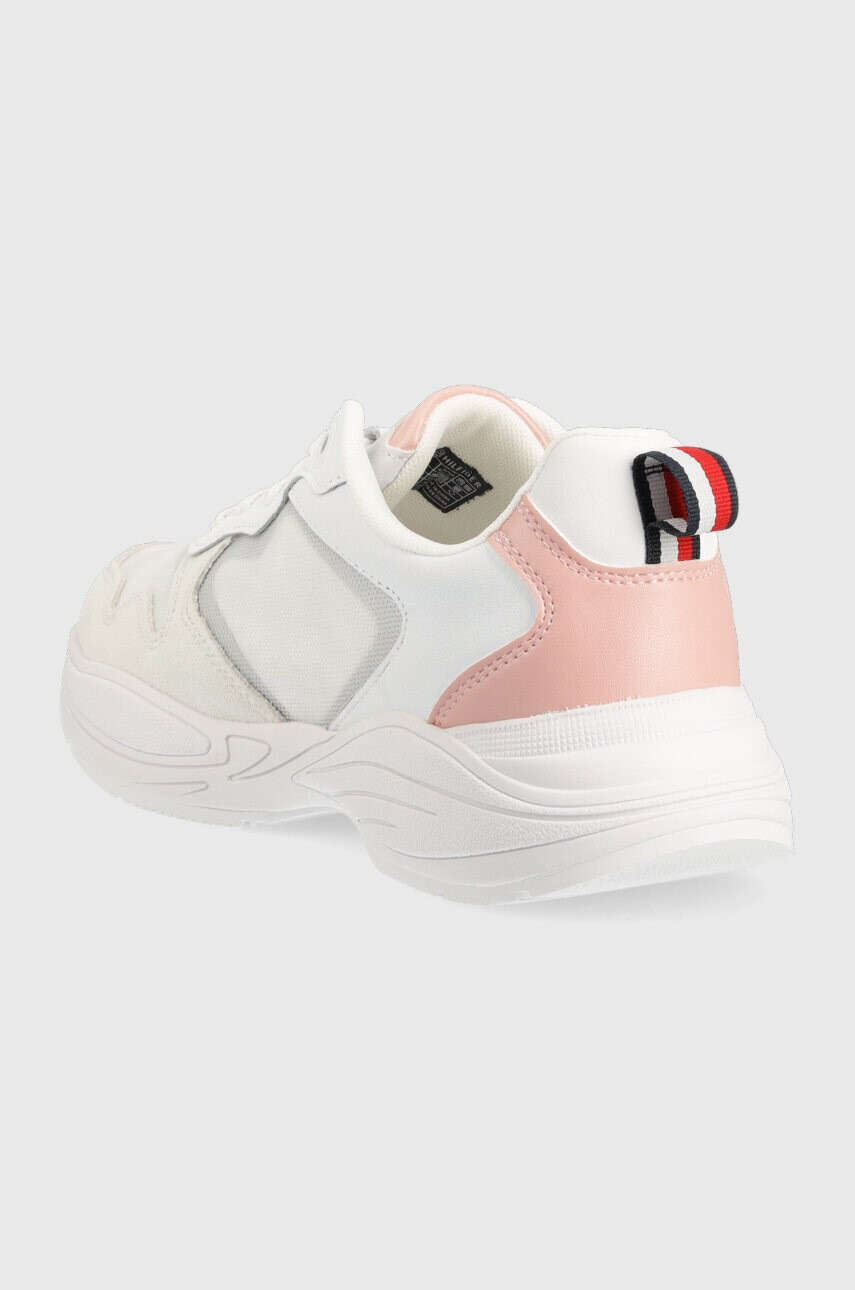 Tommy Hilfiger Кожени маратонки SPORTY TH RUNNER в бяло FW0FW06952 - Pepit.bg