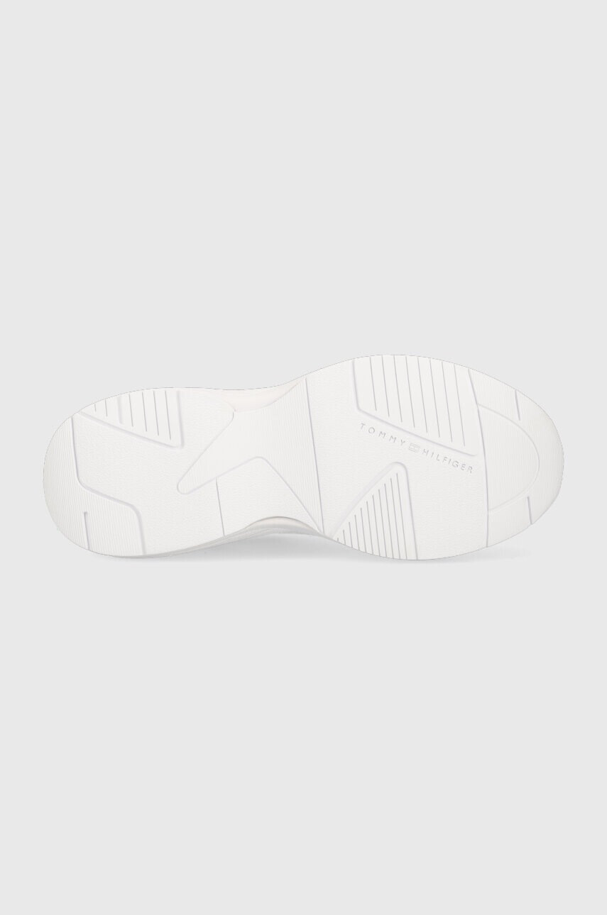 Tommy Hilfiger Кожени маратонки SPORTY TH RUNNER в бяло FW0FW06952 - Pepit.bg