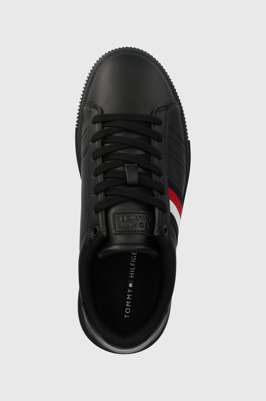 Tommy Hilfiger Кожени маратонки SUPERCUP LEATHER в черно FM0FM04706 - Pepit.bg