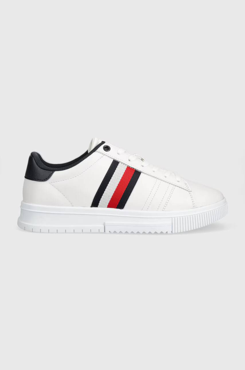 Tommy Hilfiger Кожени маратонки SUPERCUP LEATHER в бяло FM0FM04706 - Pepit.bg