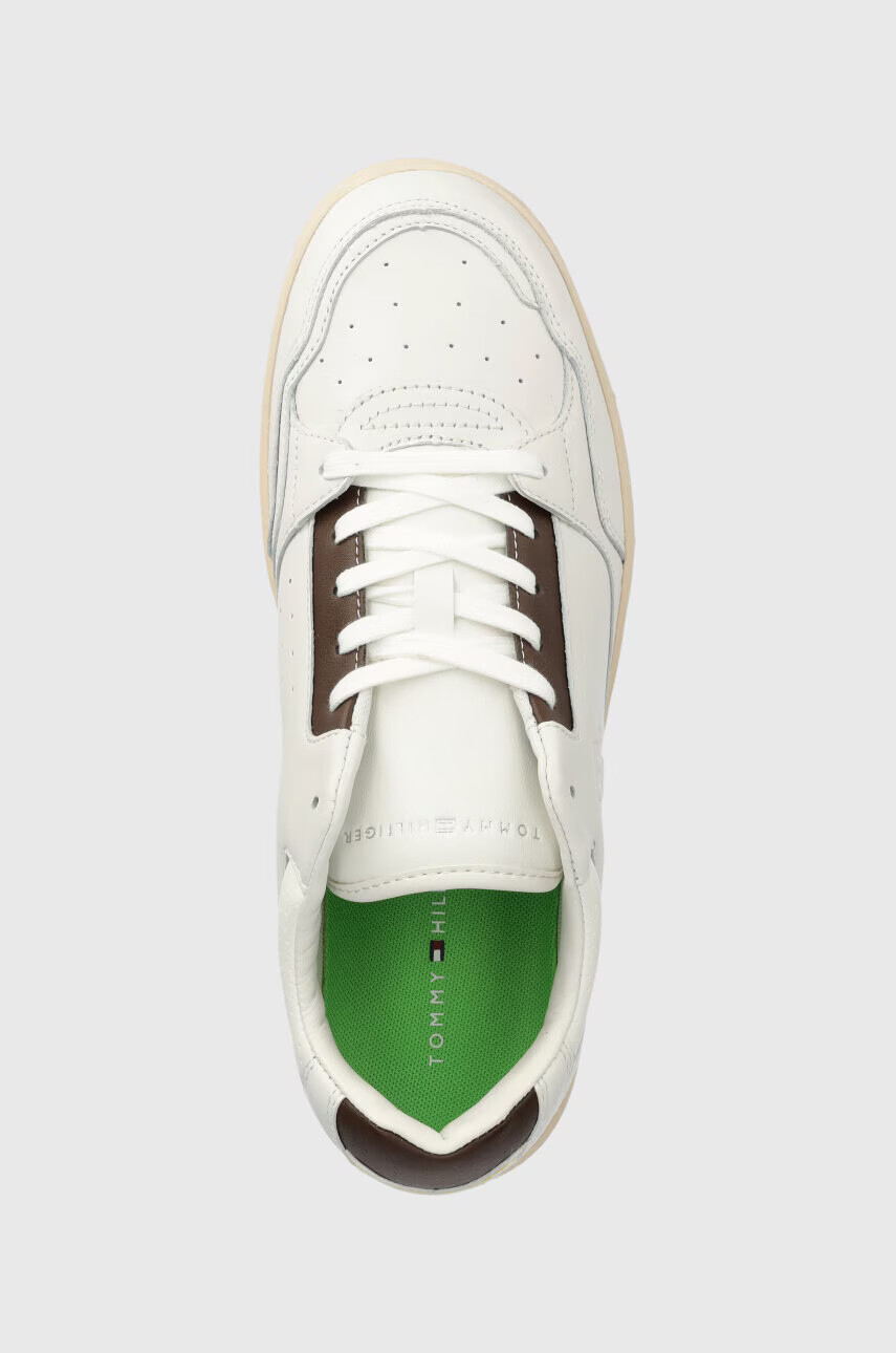 Tommy Hilfiger Кожени маратонки TH BASKET BEST В бяло FM0FM04538 - Pepit.bg