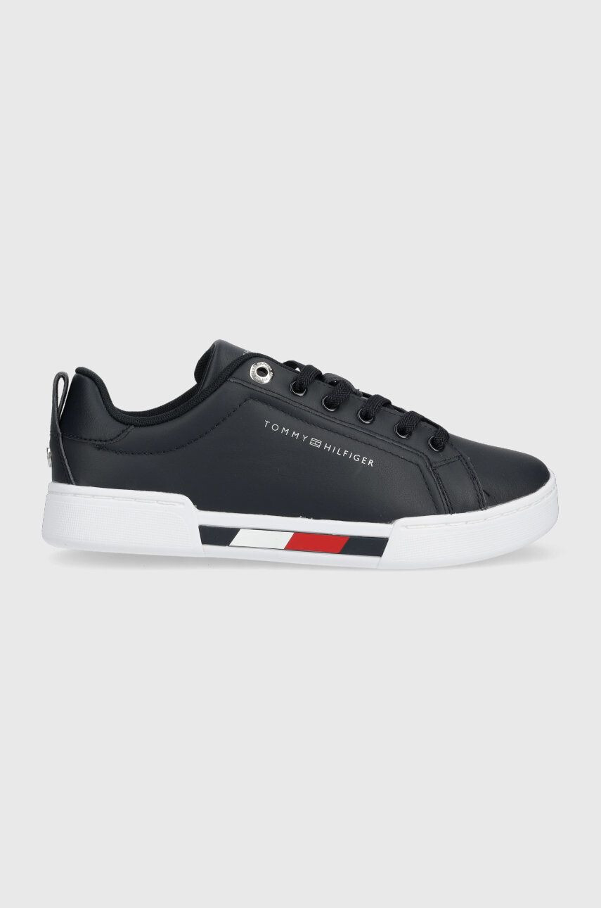 Tommy Hilfiger Кожени маратонки Tricolor Insert Sneaker - Pepit.bg