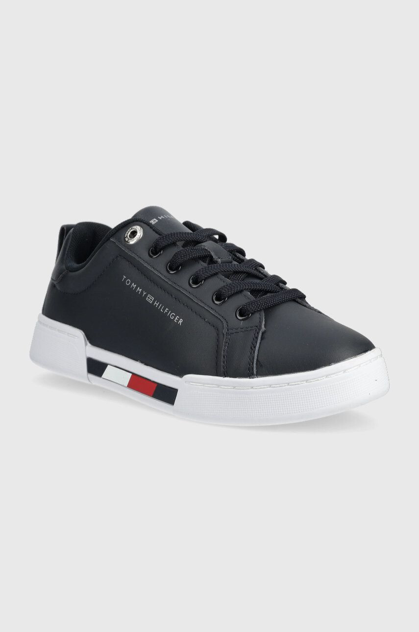 Tommy Hilfiger Кожени маратонки Tricolor Insert Sneaker - Pepit.bg